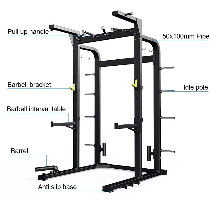 Half Power Squat Rack Everfitsports