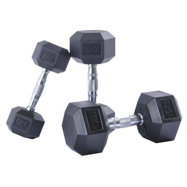 PVC Hex Dumbbell - Image 4