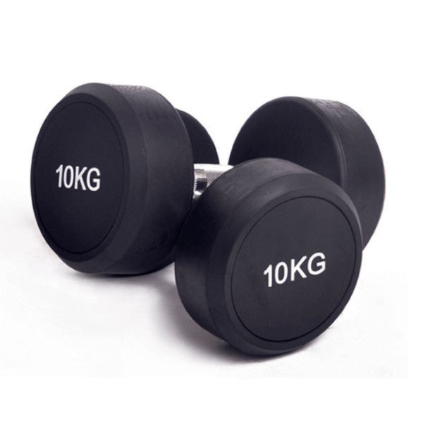 Round Rubber Dumbbell - Image 2