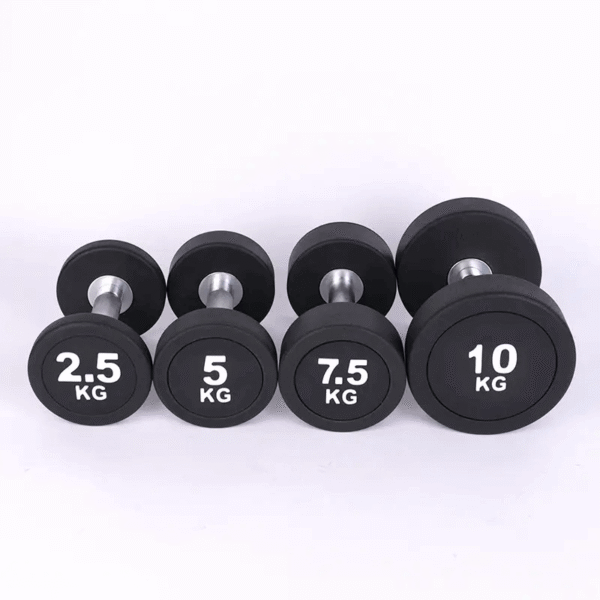 Round Rubber Dumbbell - Image 2
