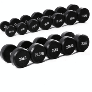 Round Rubber Dumbbell