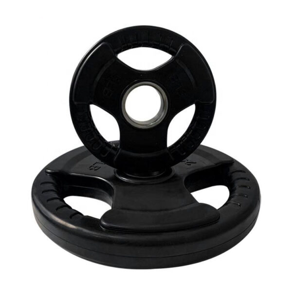 Rubber-coated Three-hole Weight Plate - Image 2