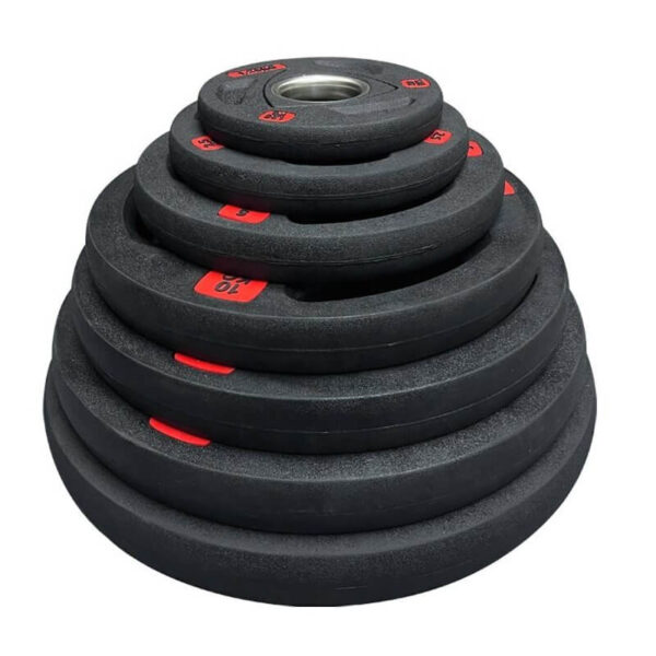 Rubber-coated Three-hole Weight Plate - Image 2