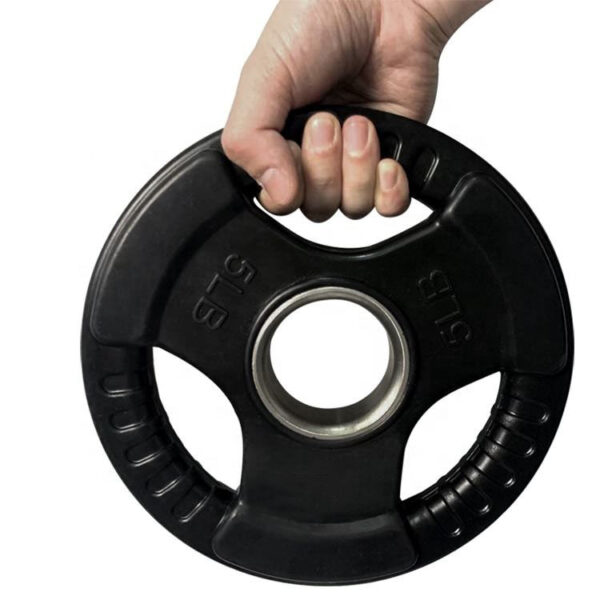 Rubber-coated Three-hole Weight Plate - Image 4