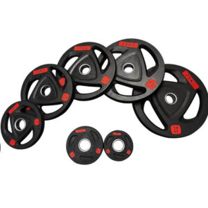 Rubber-coated Three-hole Weight Plate