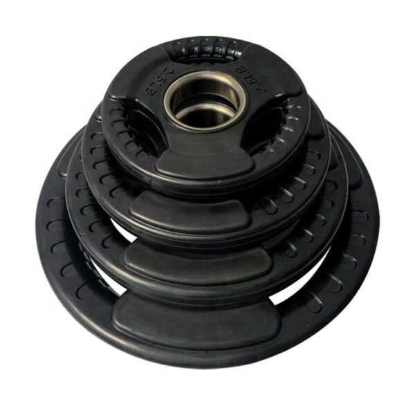 Rubber-coated Three-hole Weight Plate